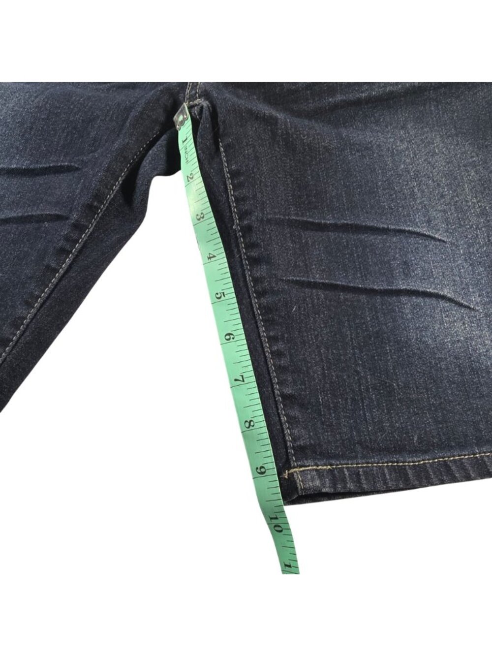 Bella Vida Maternity Denim Bermuda Shorts With Embellished Pockets Size L - Picture 7 of 7